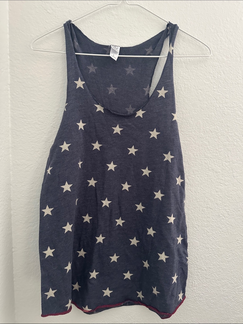 Alternative Apparel Navy Blue Star Print Tank Top
